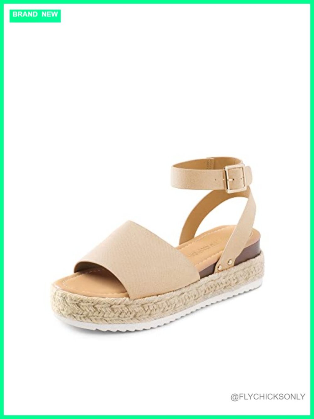 Platform Espadrille Wedge Sandals Faux Suede Ankle Strap Open Toe
